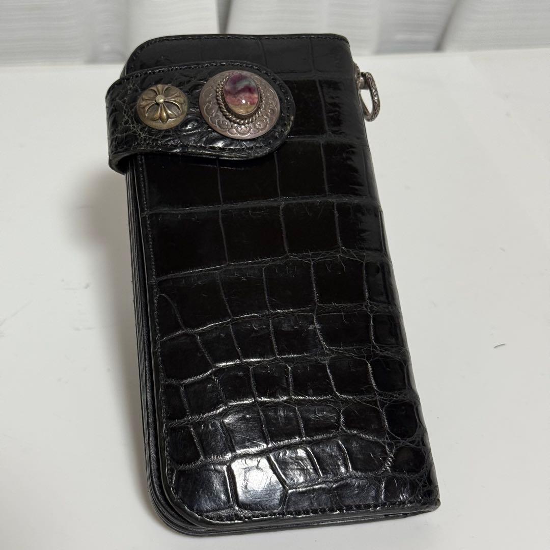 ⭐️極美品⭐️　KC’s　クロコダイル　貴石　長財布　ブラック　ユニセックス