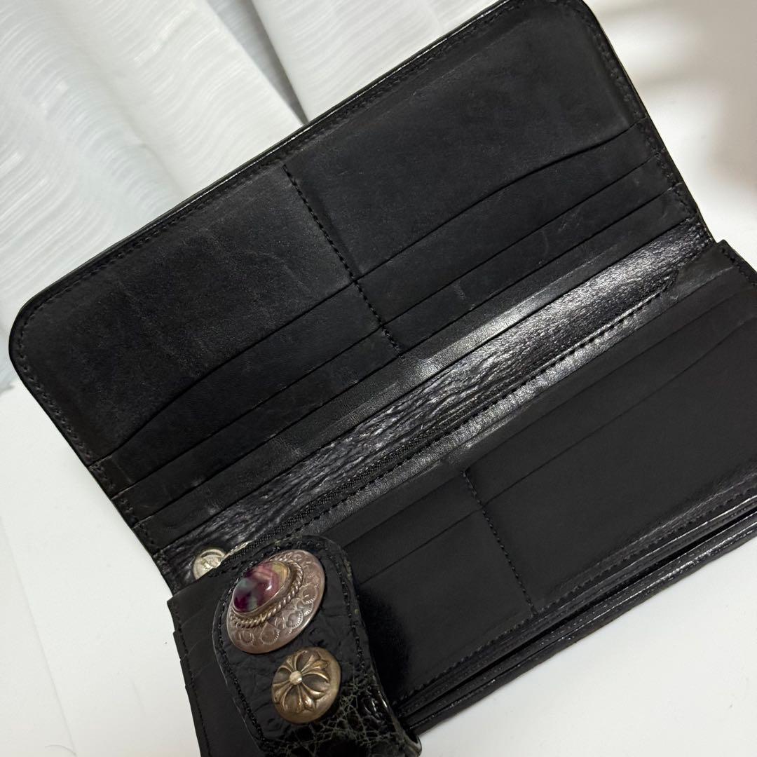 ⭐️極美品⭐️　KC’s　クロコダイル　貴石　長財布　ブラック　ユニセックス