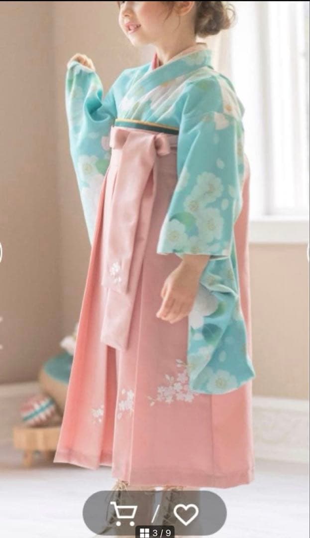 キャサリンコテージ　袴　120 卒園式　保育園　幼稚園　式典