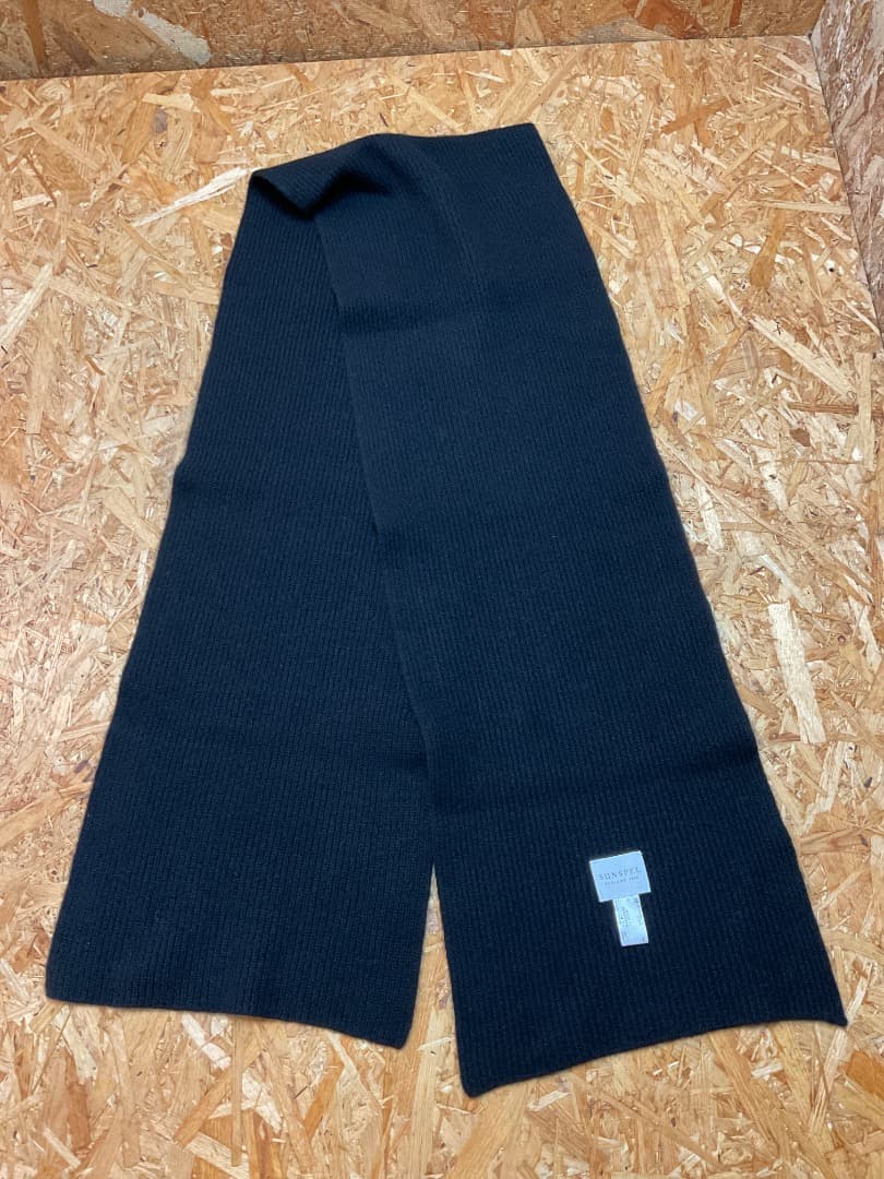 SUNSPEL 572-2278001 カシミヤ100％ ストール マフラー 黒