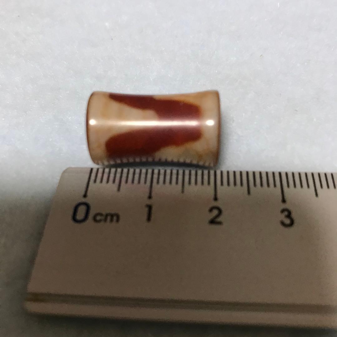 超激レア珍品‼︎ 赤龍紋　虎牙天珠　珍品　鼓型