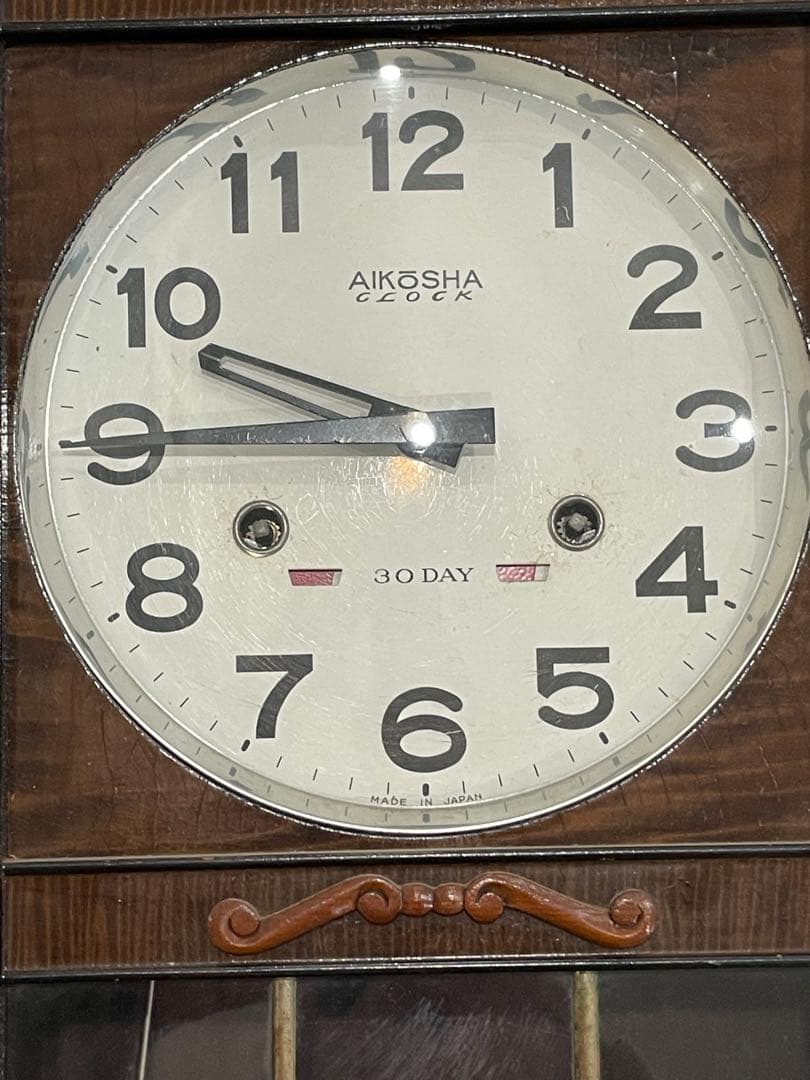 AIKOSHA 木製掛時計 30日巻き