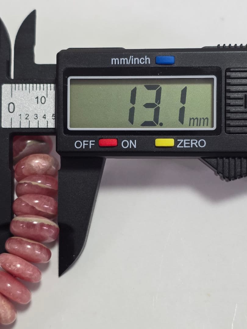 BIGサイズ✨ボタンカット　バラ色の愛の石　インカローズ