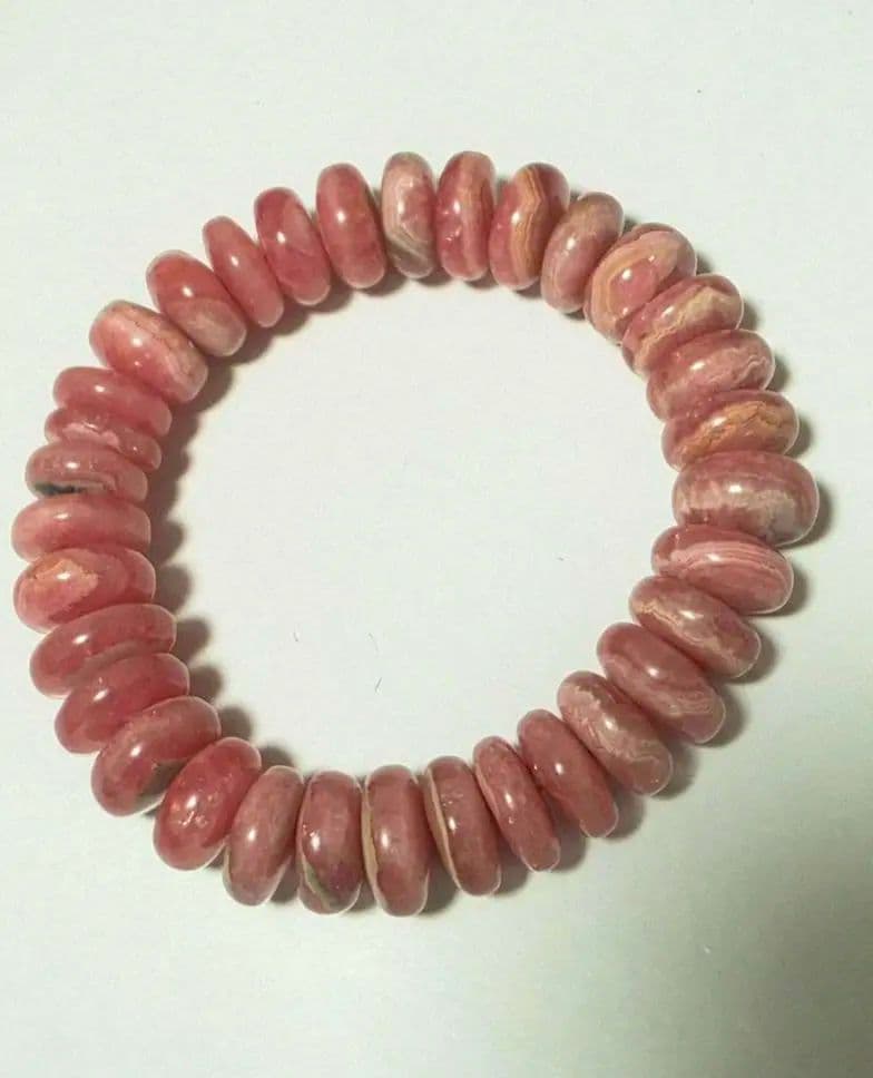 BIGサイズ✨ボタンカット　バラ色の愛の石　インカローズ