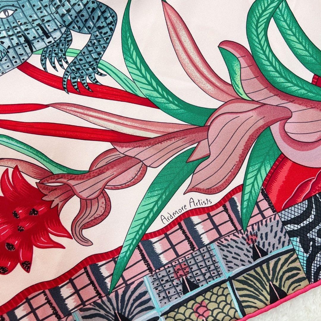 エルメス HERMES カレ90 ザンベジ川の行進 シルク　スカーフ