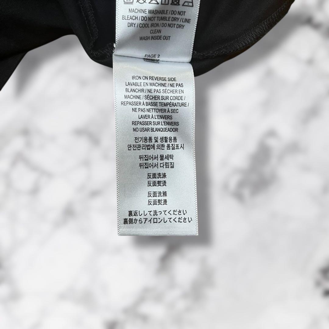 【極美品】BURBERRY プリントTシャツ 半袖 黒 バンビ 現行 高級シルク