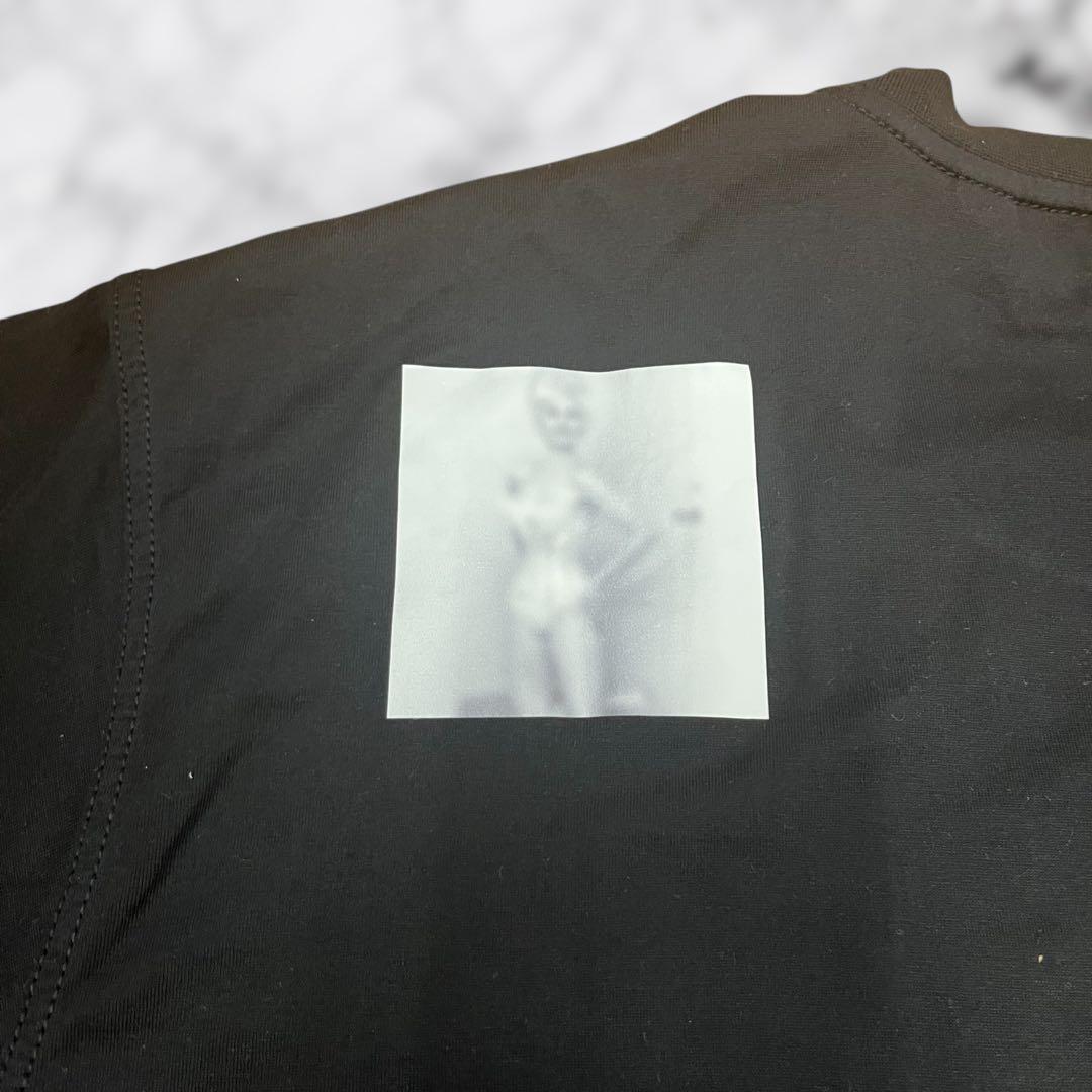 【極美品】BURBERRY プリントTシャツ 半袖 黒 バンビ 現行 高級シルク