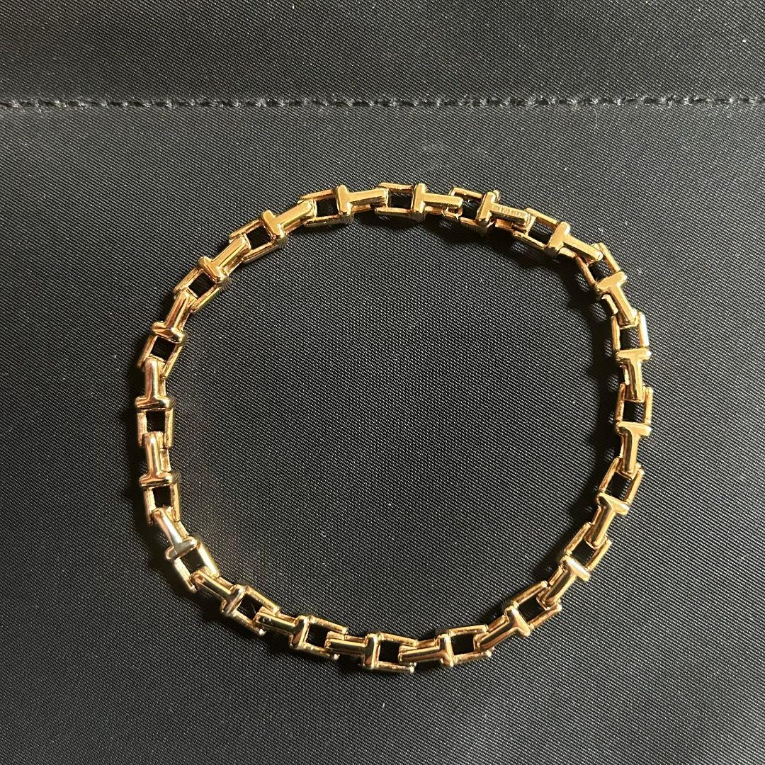 アクセサリー Tiffany T narrow chain bracelet k18PG