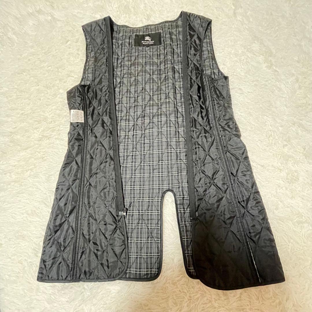 極美品✨バーバリーブラックレーベル トレンチコートLグレー ライナー付 チェック