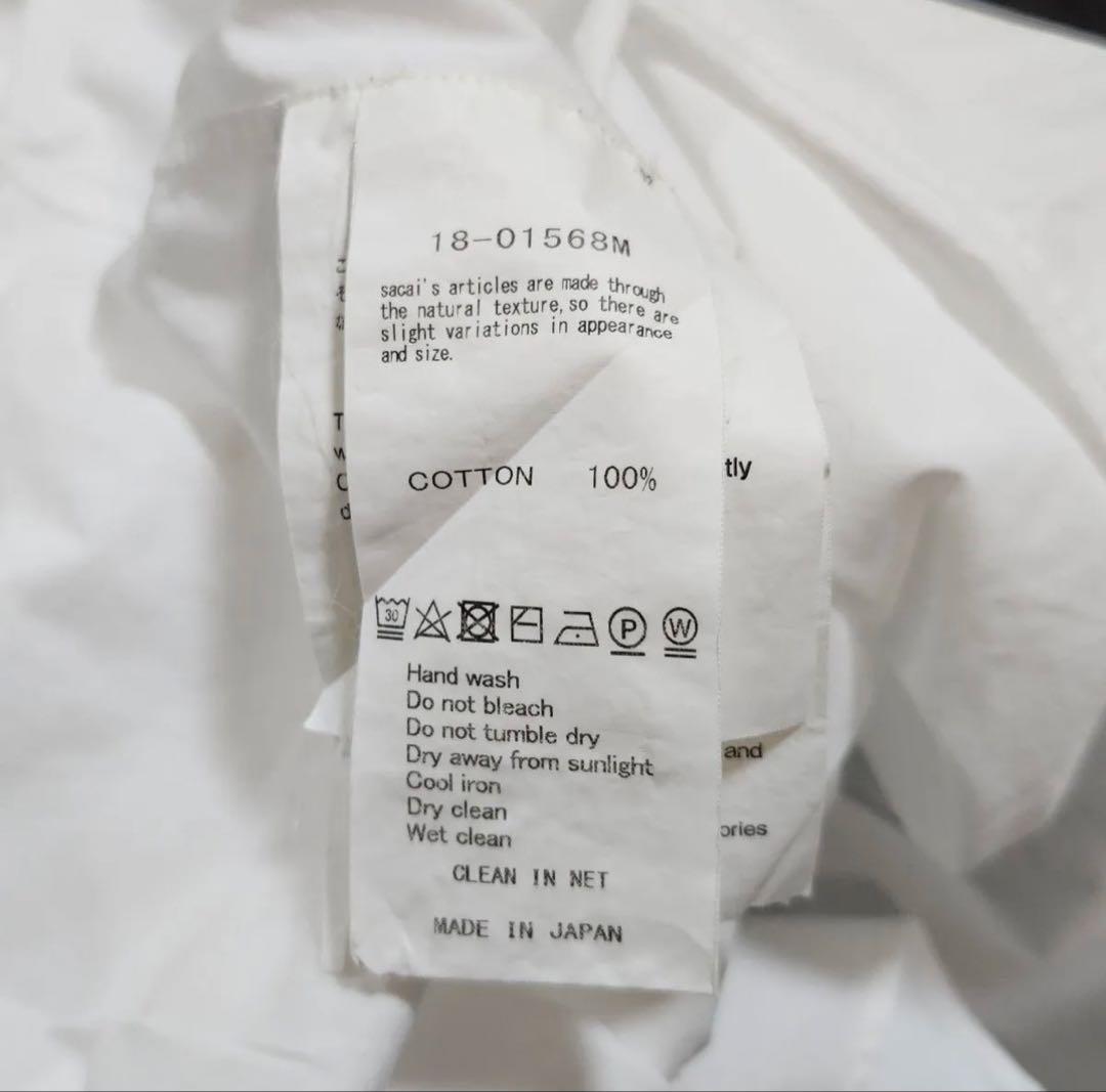 あ*可様 【週末値引】sacai センター刺繍タイプライターシャツ Lサイズ相当