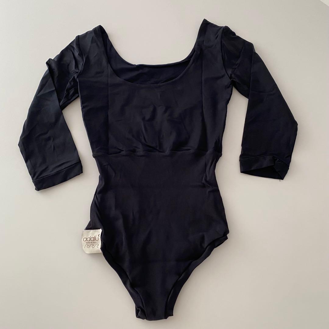 adalu MEZZALUNA Nero ワンピース水着