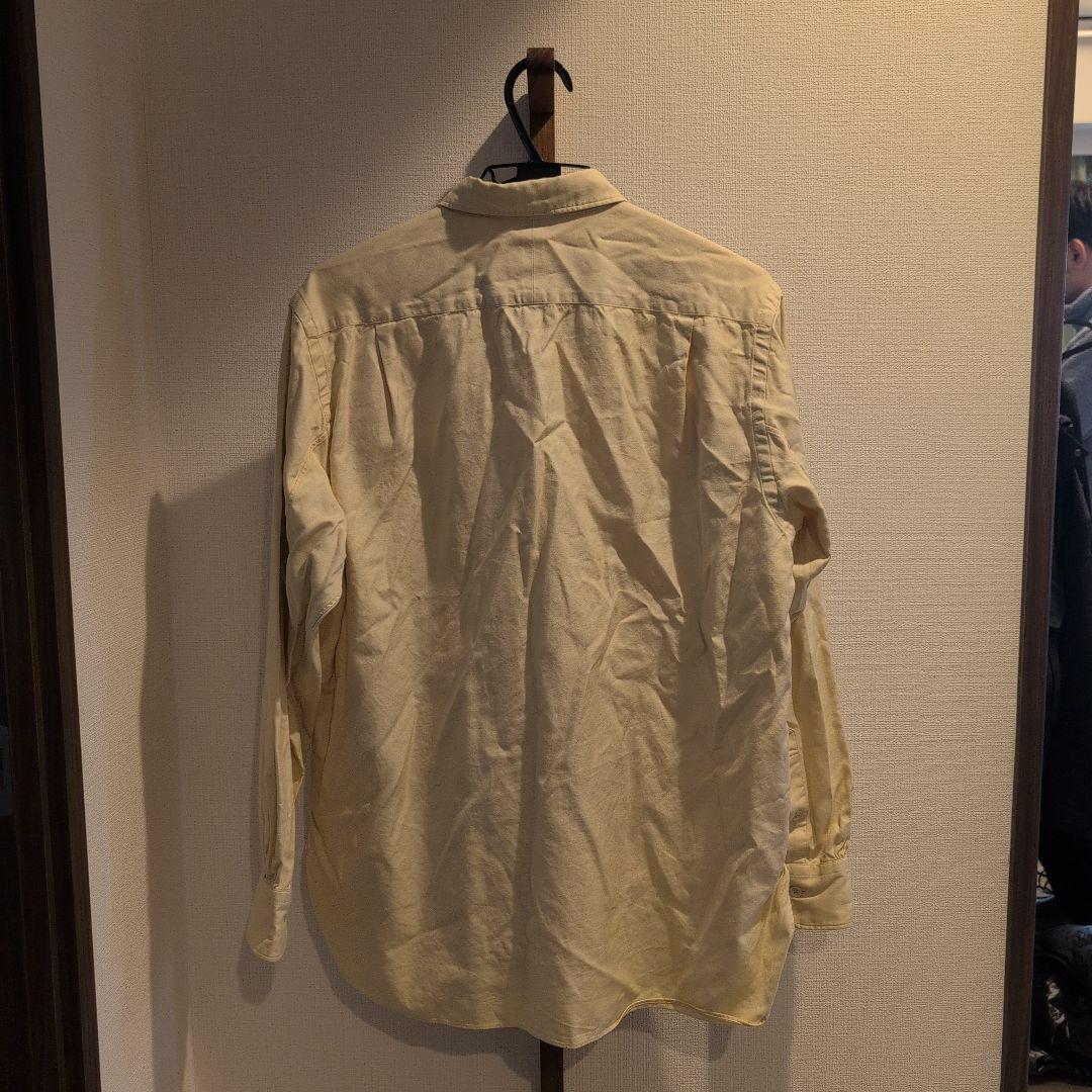 AURALEE クリーム色 長袖シャツ