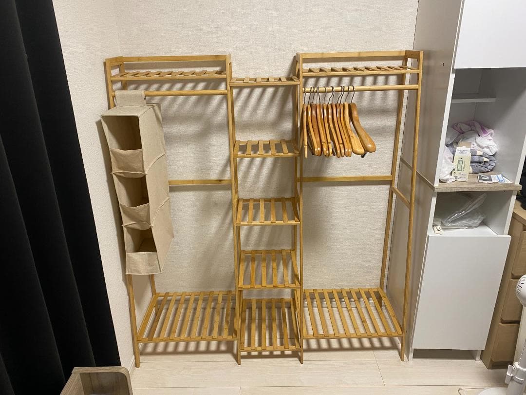 木製ハンガーラック ナチュラル