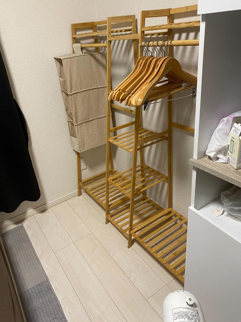 木製ハンガーラック ナチュラル