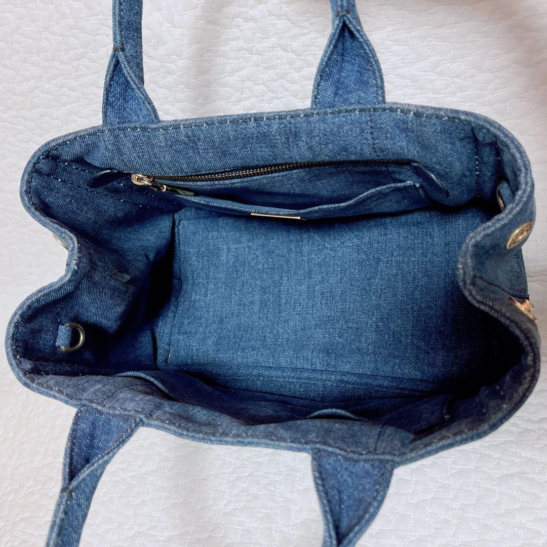 美品⭐︎プラダ カナパS 2Wayトートバッグ デニム 1BG439 正規品