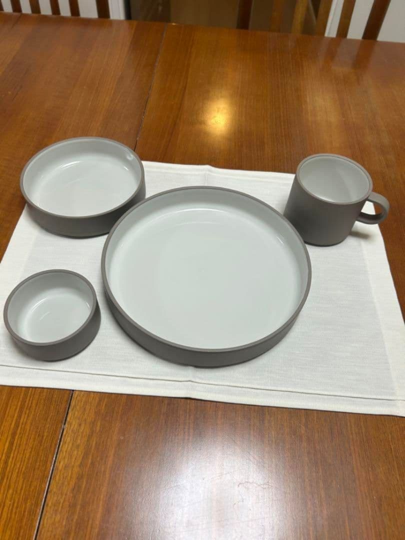 ハサミポーセリンのグレイシリーズ食器セット　全8点