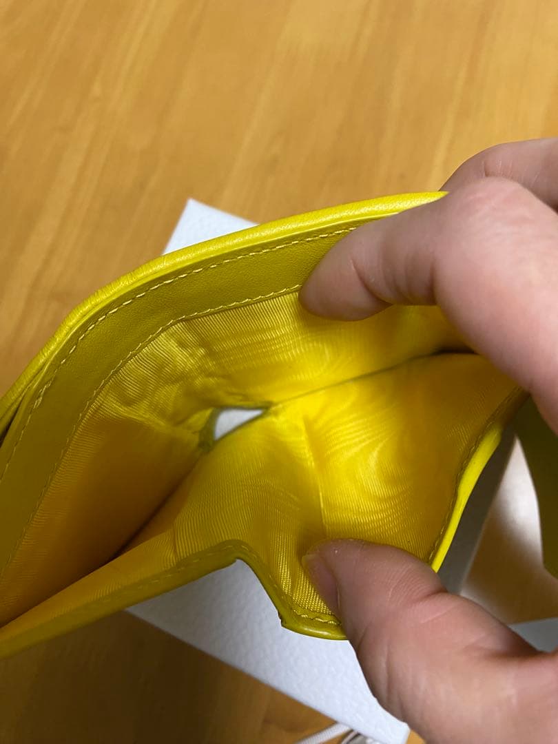 Dior イエロー 三つ折り財布
