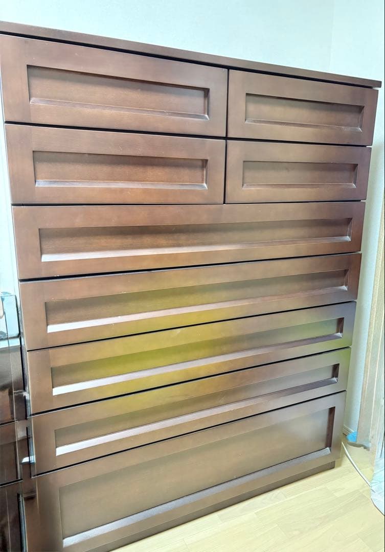 【大塚家具　美品！】ダークブラウン 桐ダンス　幅105センチ