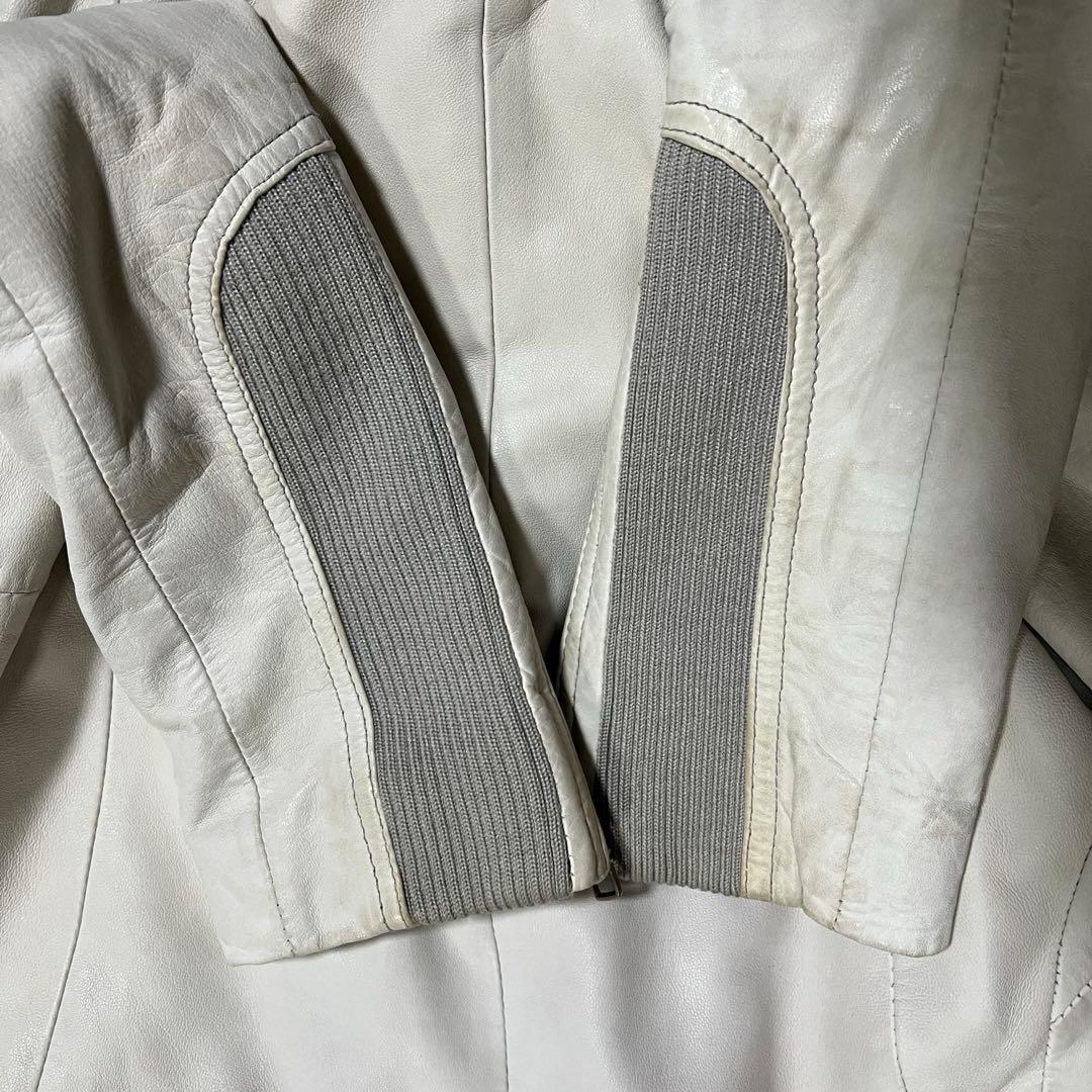 swag 00s 羊革　archive opium vkei ホワイトレザー