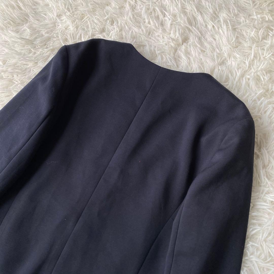 NATURAL BEAUTY BASIC ノーカラーパンツスーツ セットアップS