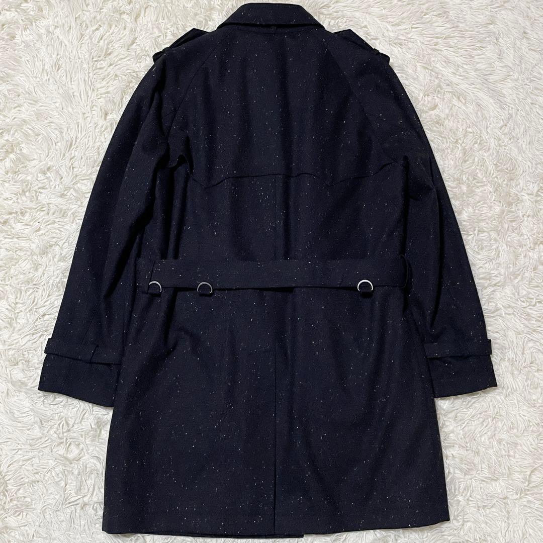 【コーネリアス】PS Paul Smith トレンチコート 柄 ネイビー