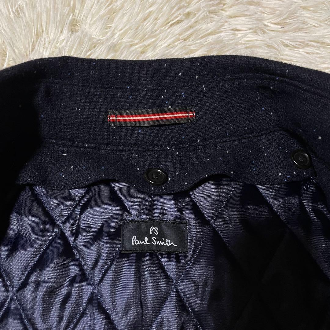 【コーネリアス】PS Paul Smith トレンチコート 柄 ネイビー