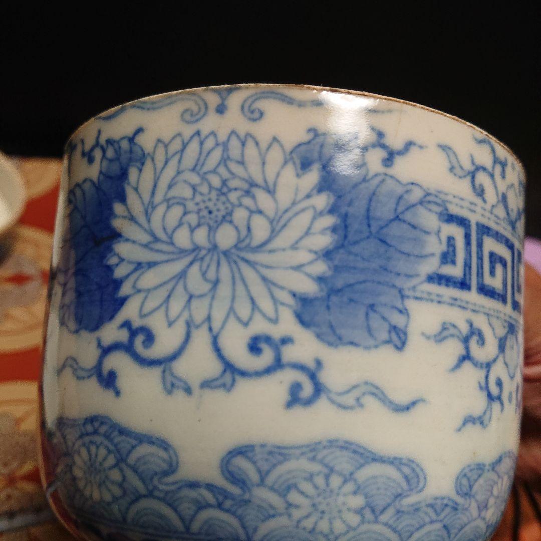 陶器、古美術白磁染付、重箱