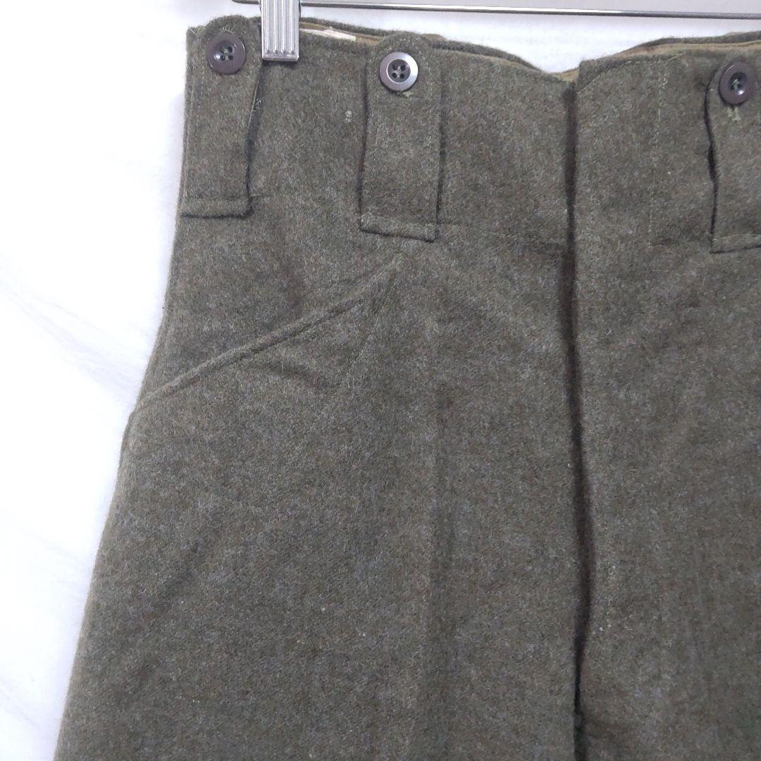 【モコ】ベルギー軍 50s デッドストック モーターサイクルパンツ ウール