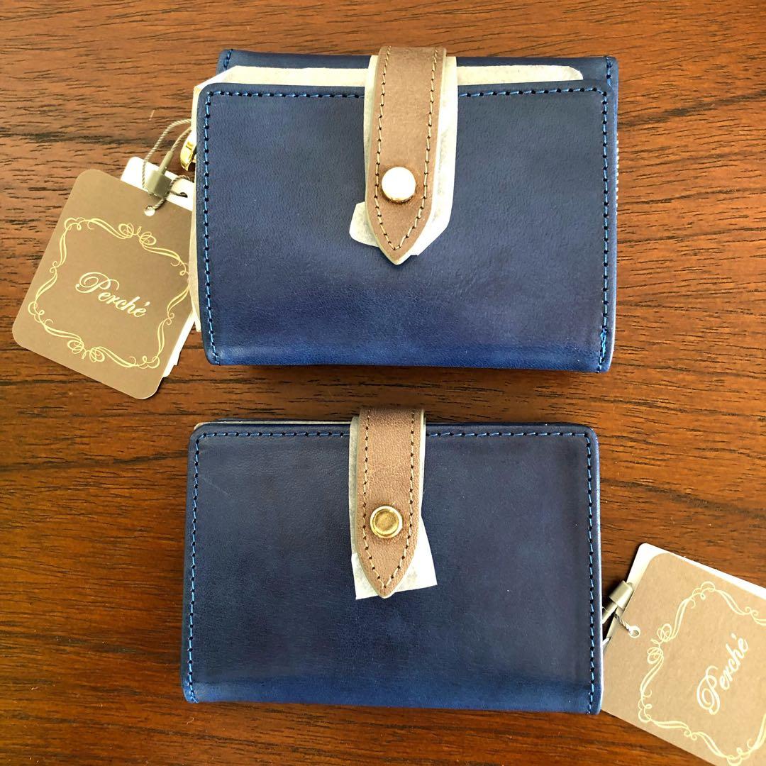 新品　ペルケ　財布& カードケース　名刺入れ　2点セット