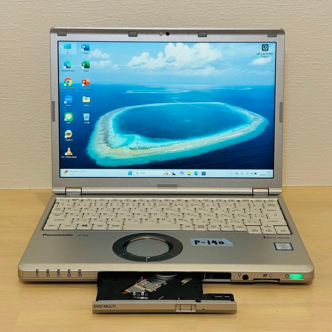 レッツノート PC Windows11 SSD DVD オフィス付き P-140