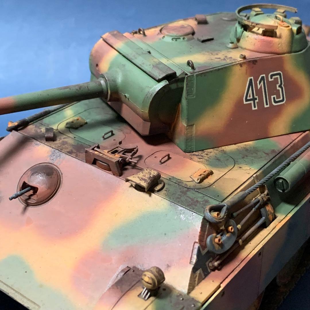 タミヤ マスターワークコレクション パンサー 重量感塗装追加 完成品