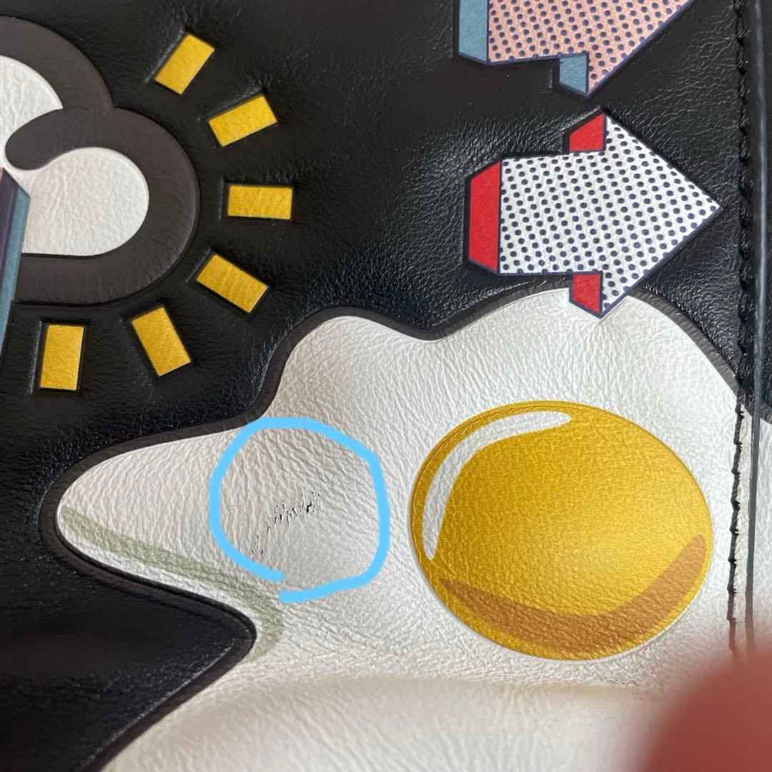 超美品アニヤハインドマーチ　ステッカーズトートバッグ