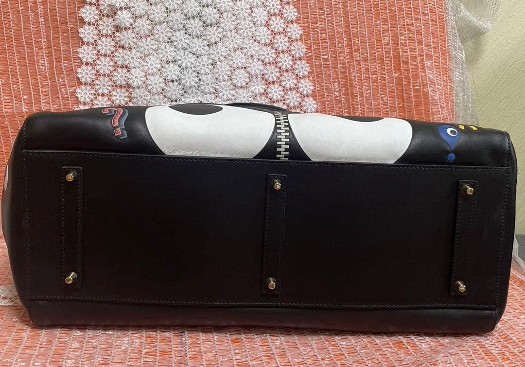 超美品アニヤハインドマーチ　ステッカーズトートバッグ