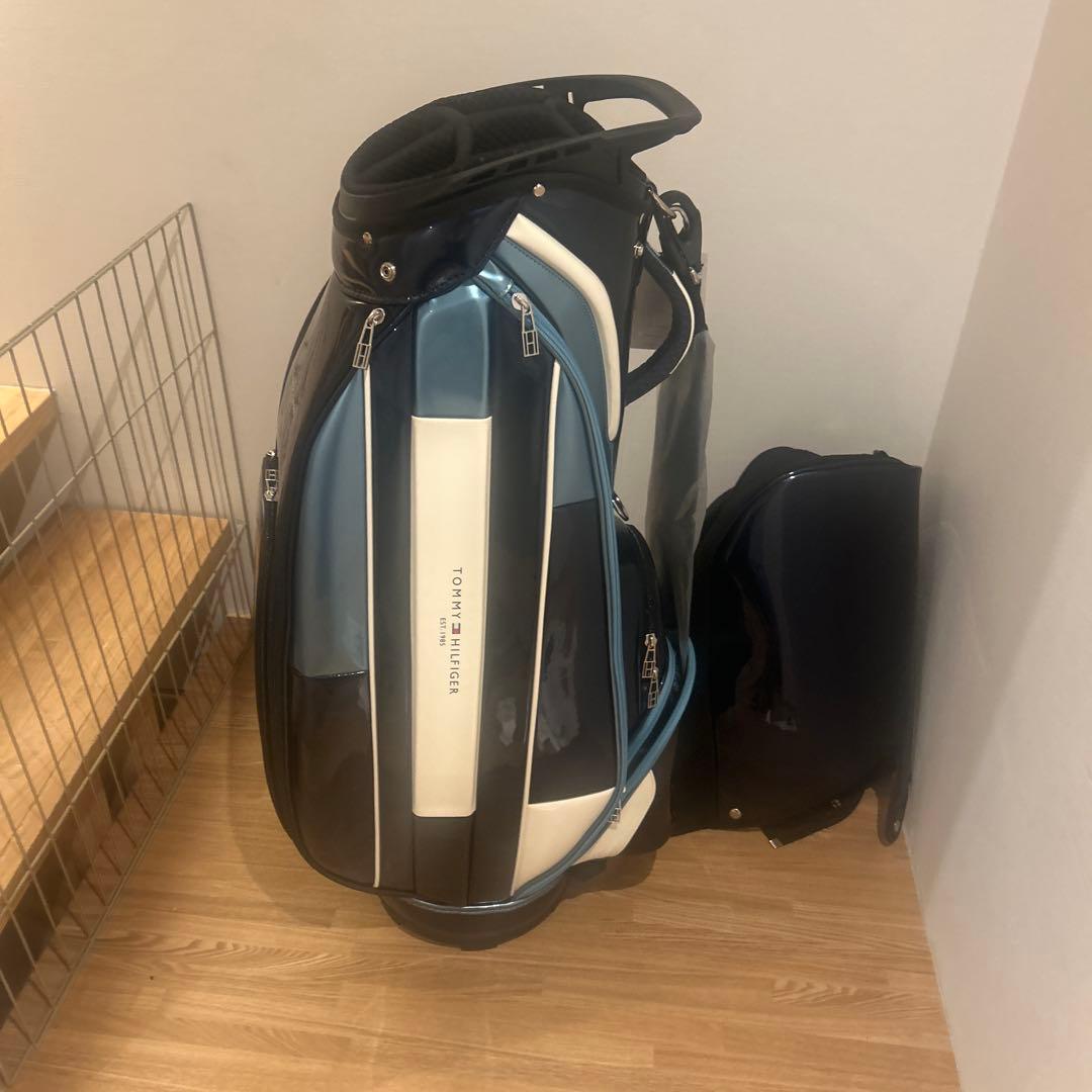   ゴルフキャディバッグ ネイビー