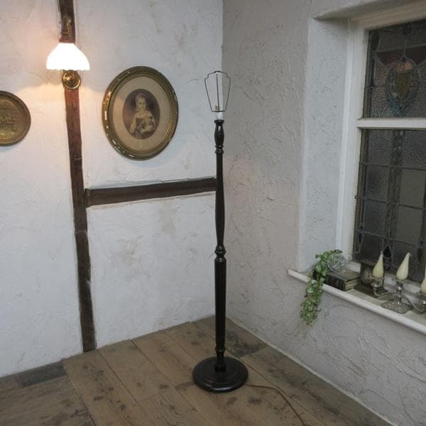 イギリス アンティーク 家具 フロアスタンド フロアランプ 店舗什器 6830d