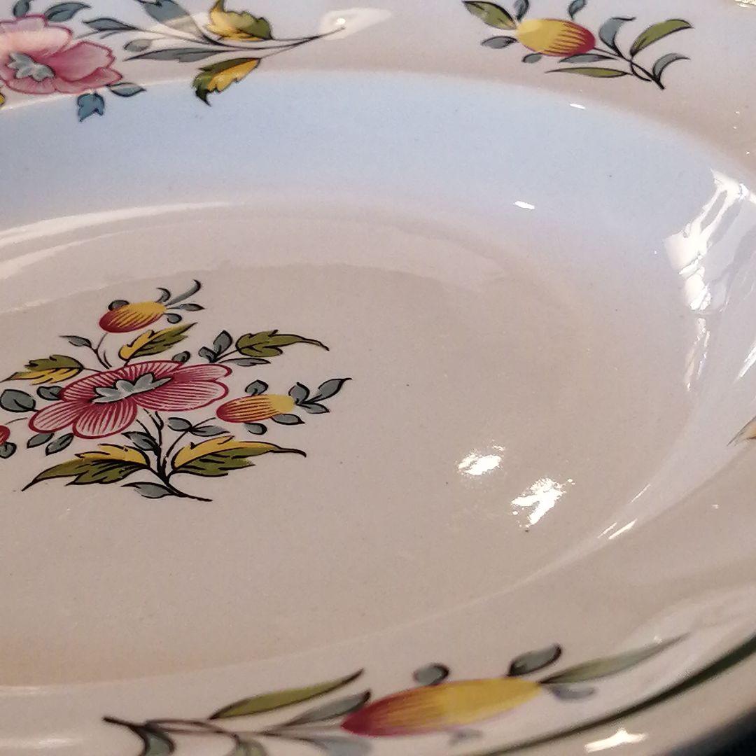 リュネビル　リュネヴィル　少し深め皿　アンティーク　フランス　三枚セットA