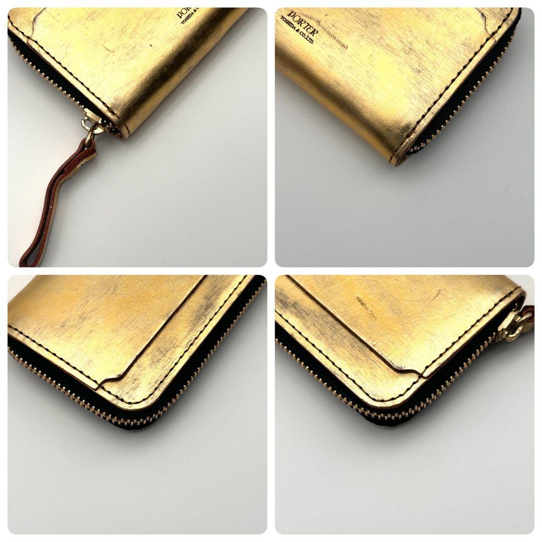 PORTER ポーター 財布 ケース ✨金箔✨ ラウンドファスナー 激レア