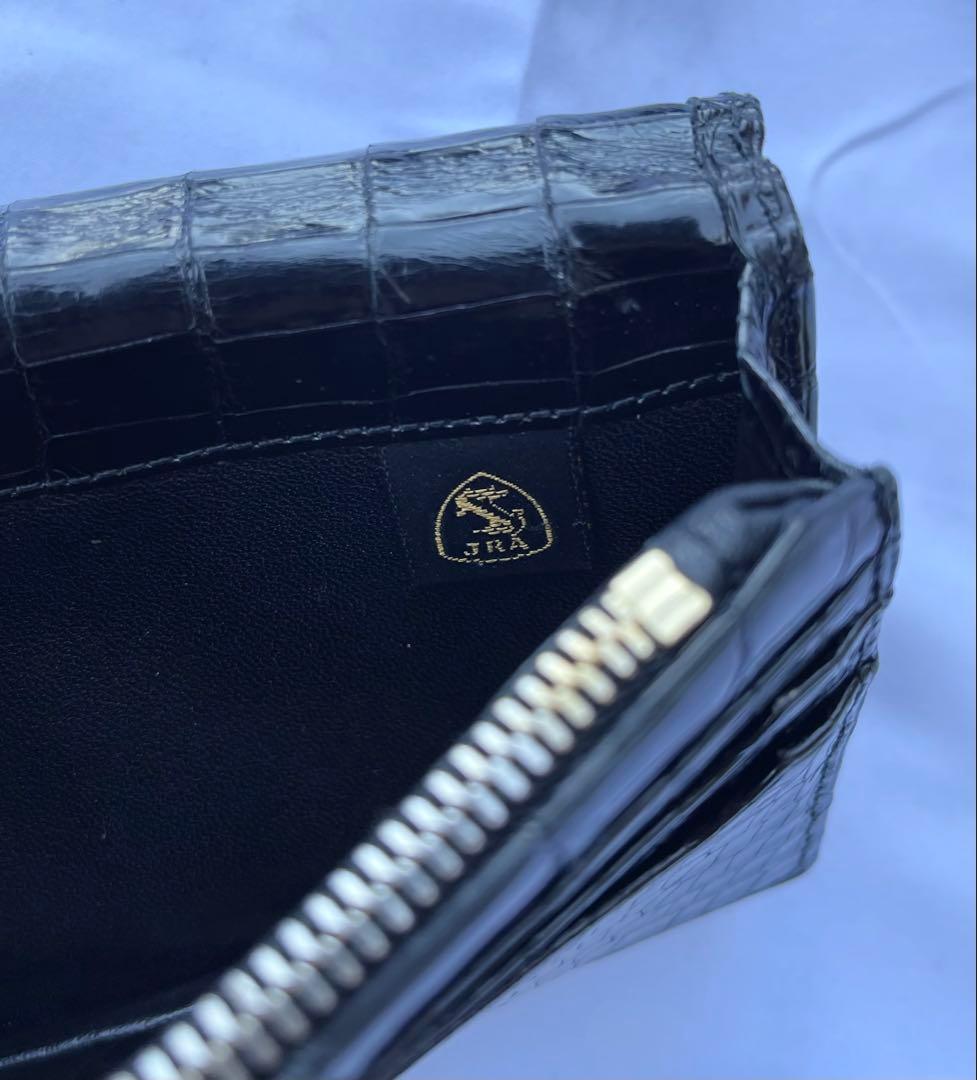 JRA認証 スモールクロコダイル 長財布 センター1枚取り 日本製