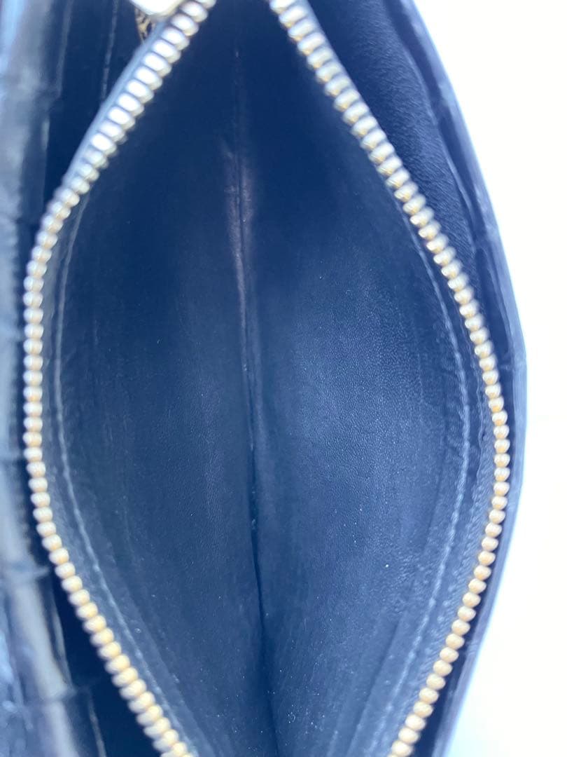 JRA認証 スモールクロコダイル 長財布 センター1枚取り 日本製