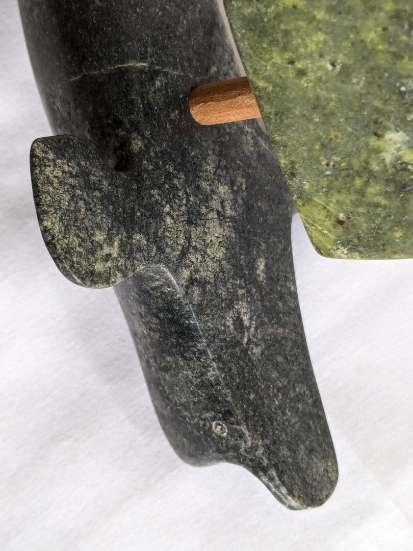 エスキモーアート ストーン イルカ オブジェ 置物 ヴィンテージ