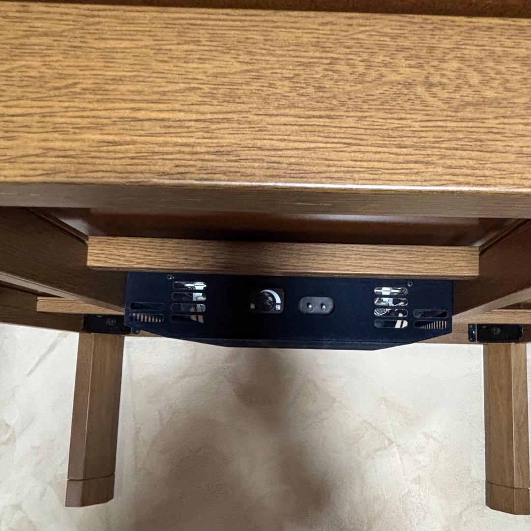 山善（YAMAZEN）2019年製 家具調こたつ　90正方形