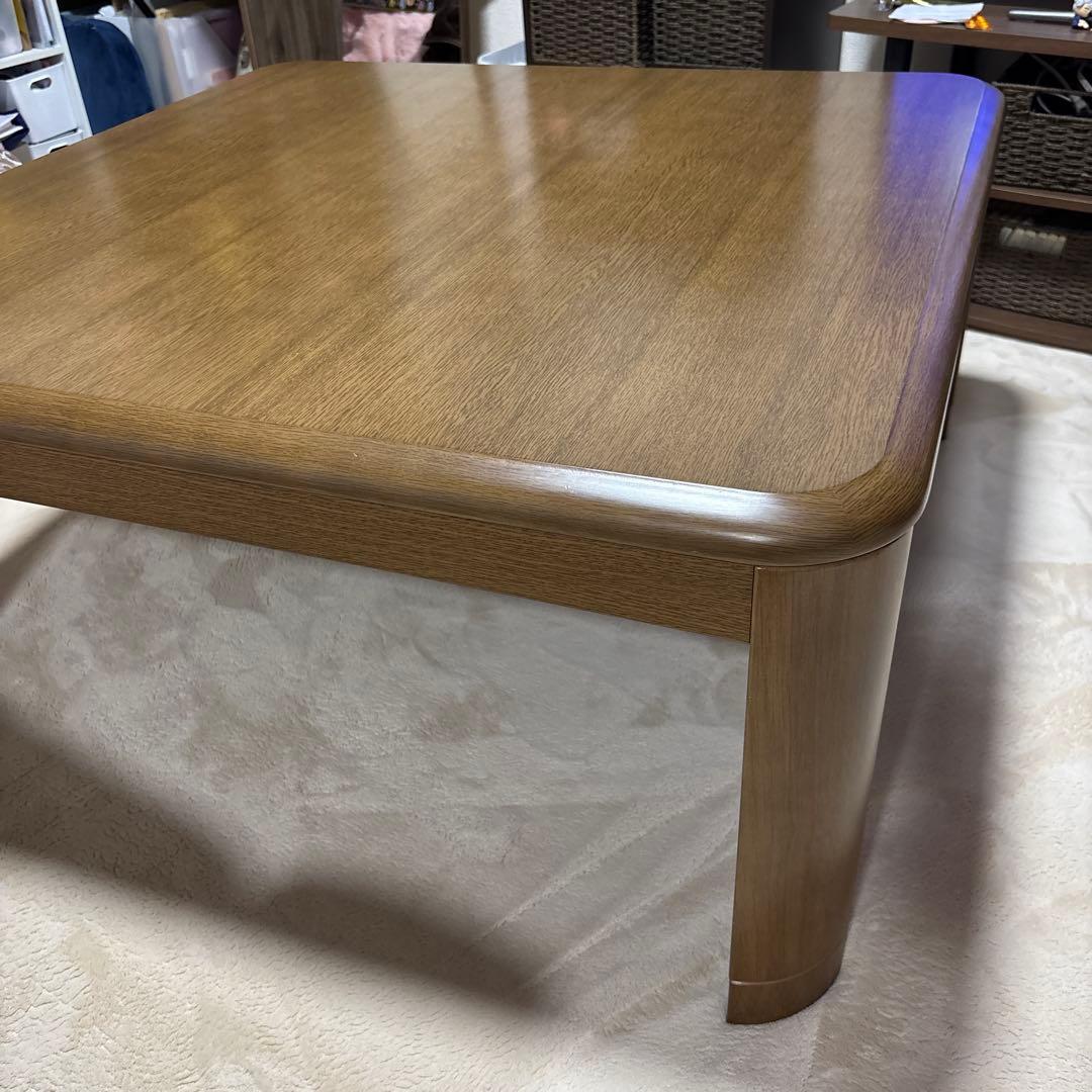 山善（YAMAZEN）2019年製 家具調こたつ　90正方形