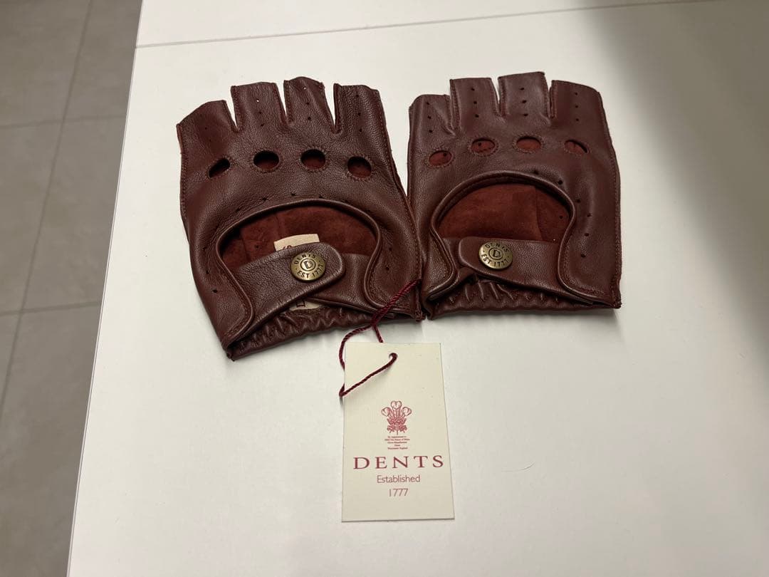 DENTS レザー手袋 サイズS ブラウン