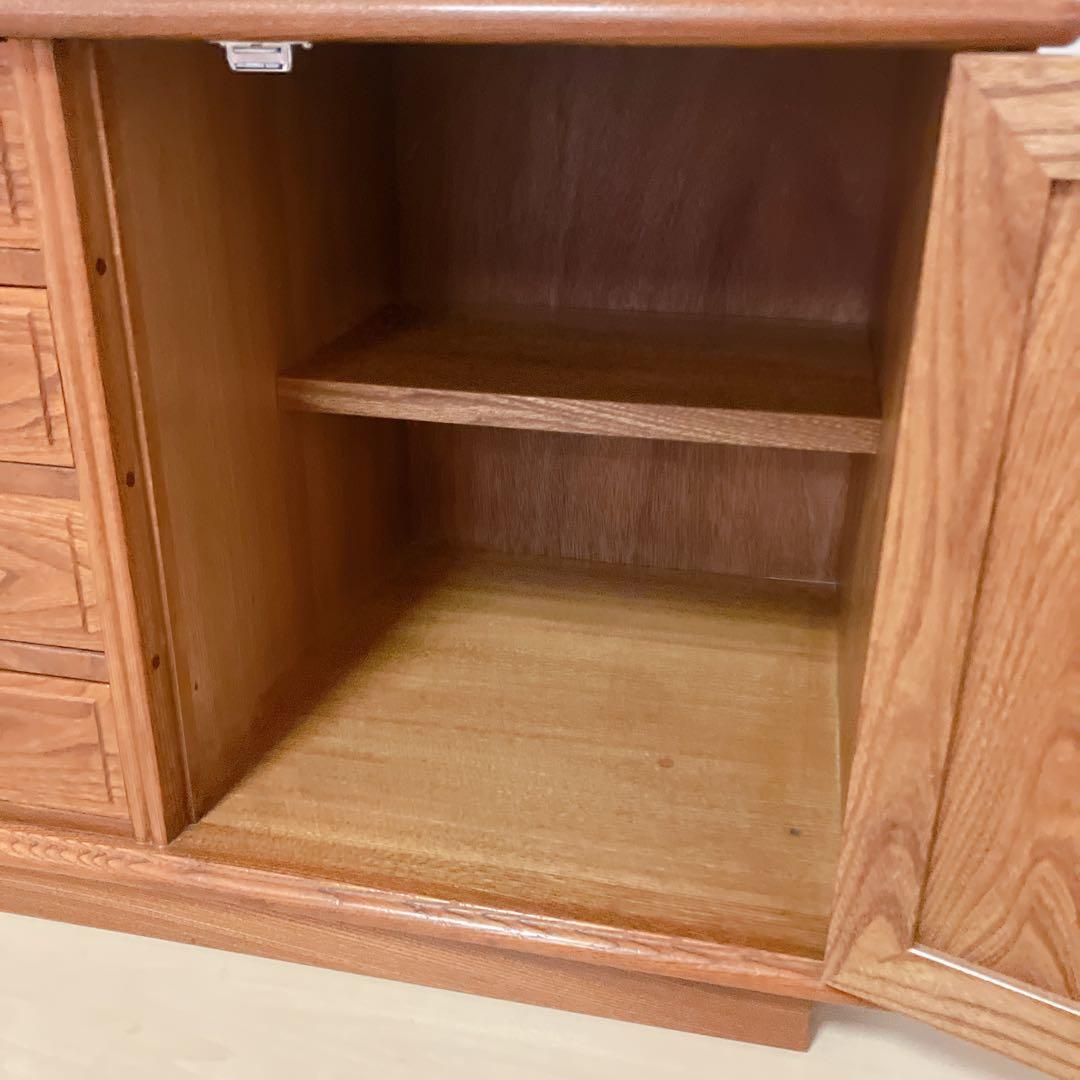 天然木　木製　チェスト　サイドチェスト　サイドラック　ローボード　箪笥