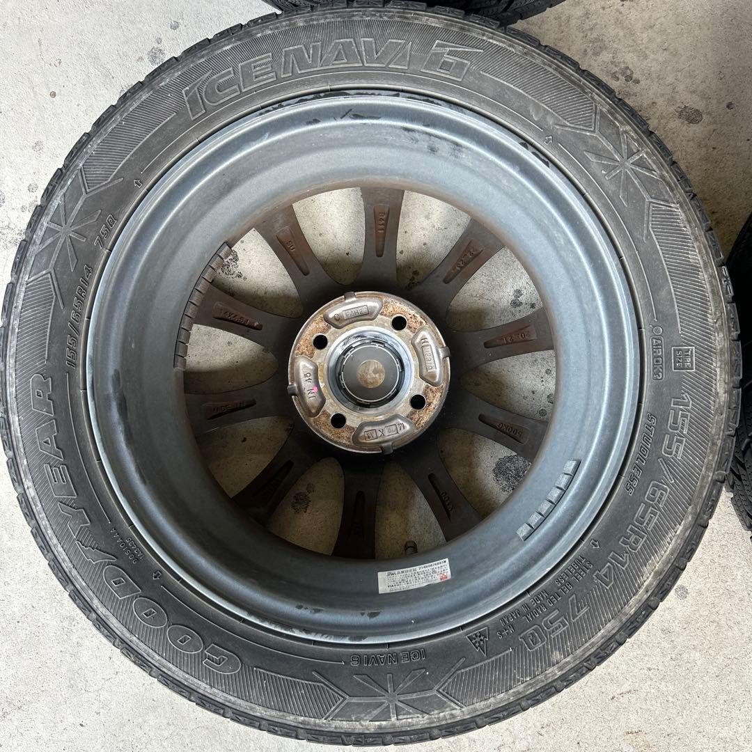 BADX DOS 14インチ 5.5J PCD100 4穴　取引ナットおまけ付き