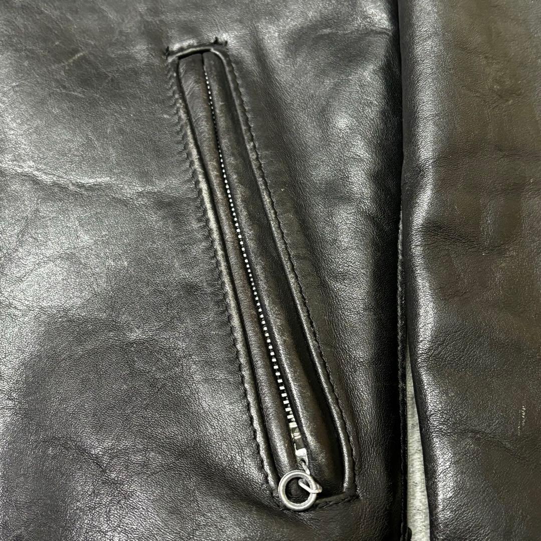 ⭐︎超希少　ショット　シングル　レザージャケット　ライダース　チンスト　本革