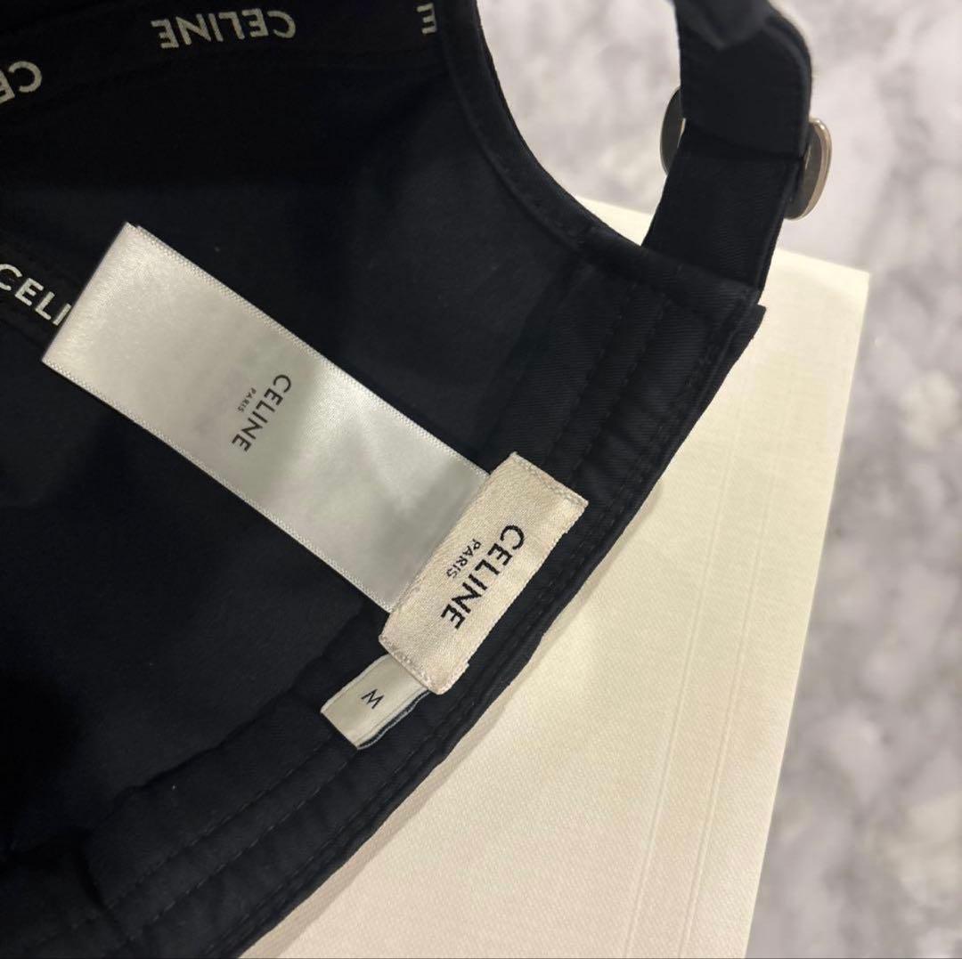 ち*☆様 CELINE ブラック Cロゴ ベースボールキャップ　M