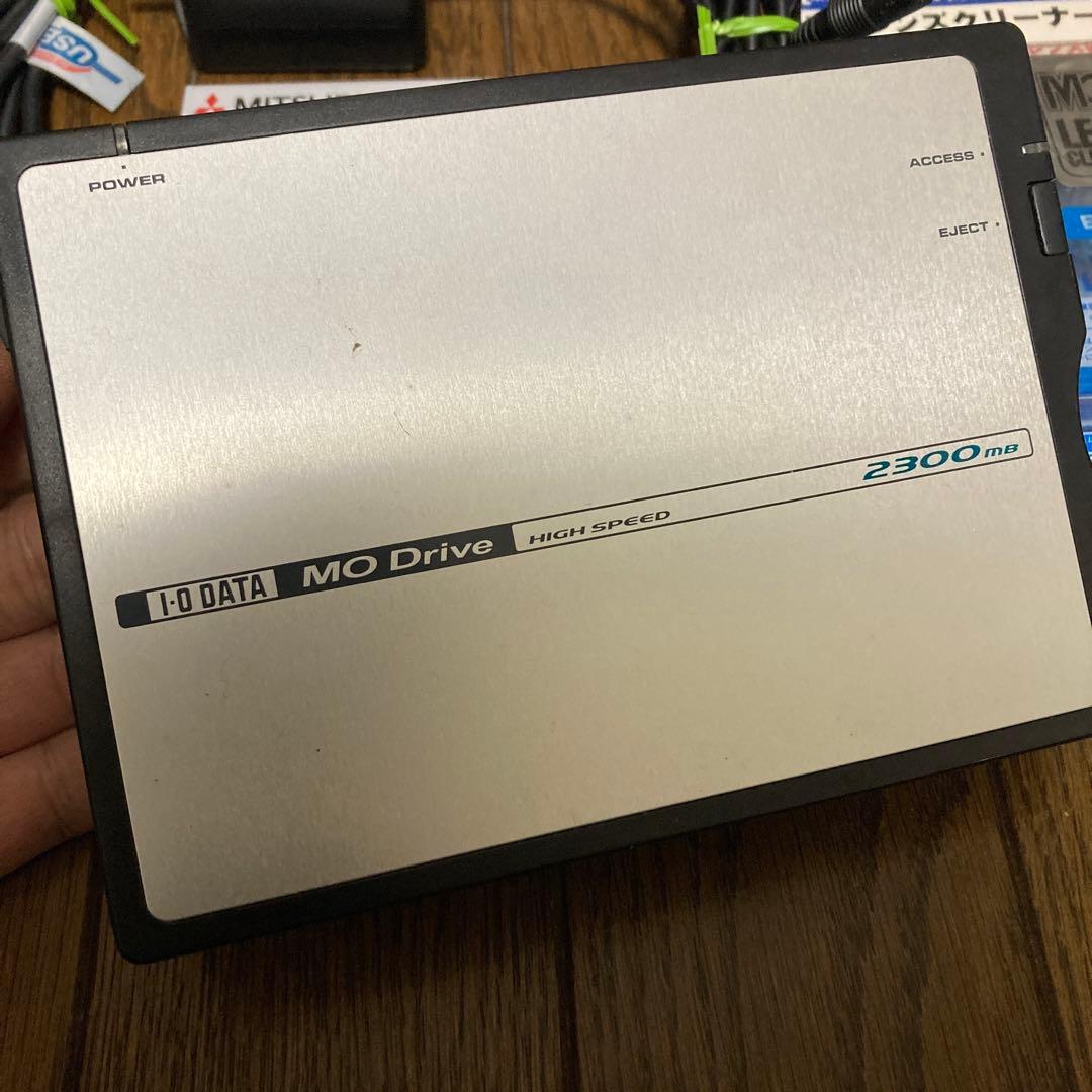 I-O DATA MOドライブ MOC2-U2.3S クリーナー　新品MO付