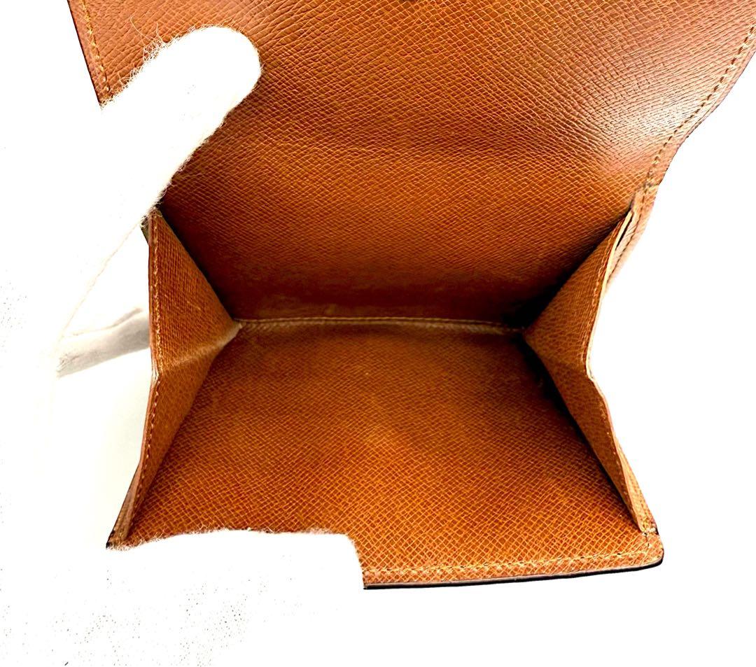 ルイヴィトン 三つ折り財布 ポルトモネビエカルトクレディ モノグラム ブラウン