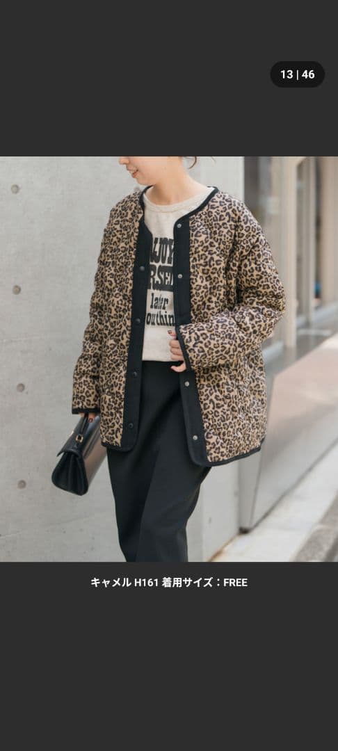 【即完売品】TAION　Spick別注キルティングブルゾン　レオパード